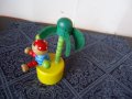 дървена играчка марионетка,пират на остров с палма,жълто кученце Eichhorn, снимка 3