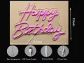 Led неонова табела димируема Happy Burthday , снимка 2