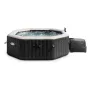 Надуваемо джакузи Intex PureSpa Bubble Deluxe, 6 места, 140 въздушни струи, тъмно сиво, снимка 4