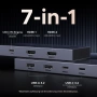UGREEN 7-в-1 USB C докинг станция Двоен 4K HDMI и 100W PD, снимка 8