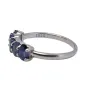 Класически Пръстен със Сапфири Сребро 925, снимка 2