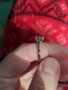 Нов сребърен пръстен с мойсанит, снимка 3