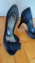 Сатенени черни обувки 36 номер , снимка 1