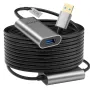 Alxum USB удължителен кабел 10m с 5V/2A захранващ адаптер, снимка 1
