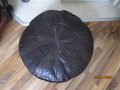 Пуф /ориенталска табуретка/ от естествена кожа, снимка 3