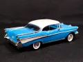 1/43 МЕТАЛНА КОЛИЧКА МАЩАБЕН МОДЕЛ 1957 CHEVROLET BEL AIR ERTL, снимка 4