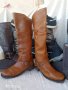 дамски ботуши VIA VAI® Leather Boots HELL Brown original,100% супер висококачествена естествена кожа, снимка 11