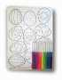 Пъзел за оцветяване с цветни маркери - различни видове, снимка 2