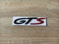 Порше Porsche GTS надпис емблема черен с червено, снимка 1
