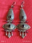 Колекционерски сребърни обеци ГРАНАТ,ОНИКС ЯПОНСКИ СТИЛ ювелирна изработка 50808, снимка 9