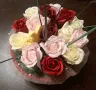 Подаръчна кошница със сапунени рози, снимка 2