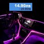 Амбиентно LED осветление интериор на автомобил 2 метра