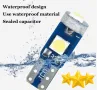 Нови 10 бр. малки габаритни крушки за арматурно табло T5 3SMD LED супер ярък 3030 LED вътрешно освет, снимка 12