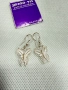 Сребърни обеци "Пеперуди" - Филигранн. №7785, снимка 2