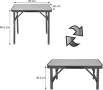 Къмпинг маса сгъваема нова, 60х45хH26.5/56.5 см. , снимка 5