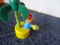 дървена играчка марионетка,пират на остров с палма,жълто кученце Eichhorn, снимка 4