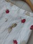 Лятна дълга бяла пола на червени рози , снимка 3