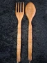 Продавам вилица и лъжица дърворезба от Германия , снимка 1