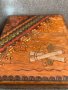 Българска дървена пирографирана етно кутия за цигари-4, снимка 1 - Антикварни и старинни предмети - 43996262