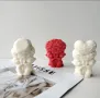 3 модела 3D мечета с букет рози или сърце Силиконов молд за свещи гипс сапун , снимка 2