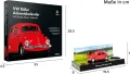 Модел за слабяне VOLKSWAGEN BEETLE фолксваген бийтъл ретро 1:43 метална кола Коледен календар, снимка 4