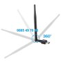 600mbps USB WI-FI Безжичен Адаптер Антена.Wireless приемник, интернет, снимка 3