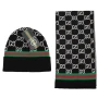 шапка и шал louis vuitton gucci , снимка 3