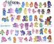 50 бр Грижовните мечета The Care Bears самозалепващи лепенки стикери за украса декор  , снимка 1