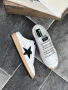 Golden Goose Дамски Бели Маратонки С Черна Звезда Естествена кожа👟Дамски Спортни Обувки Код E637, снимка 3