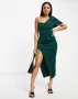 Нова дамска зелена рокля ASOS, тип неопрен, снимка 1