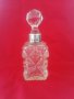 Антикварно шише за парфюм кристал и сребро , снимка 1 - Колекции - 36659264