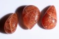 3 броя Слънчев камък конфети 30.5ct капка кабошон , снимка 2