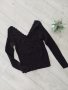 нова черна блузка, снимка 1 - Блузи с дълъг ръкав и пуловери - 43121285