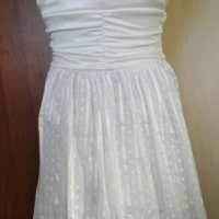 Кокетна бяла рокля 👗💎XS, S, М👗💎арт.110, снимка 5 - Рокли - 26742363