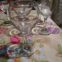 Сервиз кристални чаши за вино., снимка 3 - Чаши - 35616360