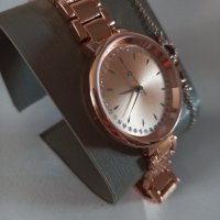 дамски часовник 36 мм,в цвят розово злато, снимка 3 - Дамски - 44059389