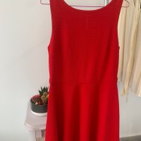 Червена рокля в размер L, снимка 7 - Рокли - 44086185