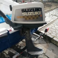 Продавам лодка с двигател Suzuki 6 к.с.и колесар  , снимка 5 - Воден транспорт - 43977363