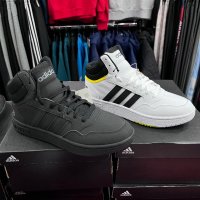  Adidas Hoops 3.0 Mid | Оригинални мъжки кецове, снимка 1 - Спортни обувки - 39472577