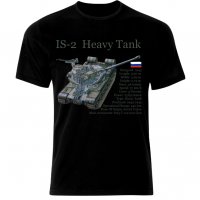 Мъжка Тениска Танк IS 2 Tank Panzer Armure WW2 Army War Russia, снимка 2 - Тениски - 28311891