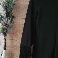 Черна рокля Zara с ресни , снимка 7 - Рокли - 43249554