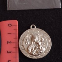 Сребриста висулка медальон много красива стилна метална - 27006, снимка 3 - Други - 36586448