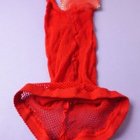 S/M нов червен мрежест дамски чорапогащник, снимка 6 - Бельо - 43870880