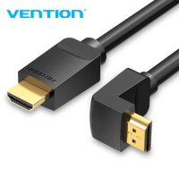 Vention Кабел HDMI Right Angle 270 v2.0 M/M 4K/60Hz Gold 1.5M AAQBG, снимка 1 - Кабели и адаптери - 43416531