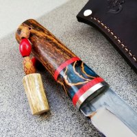Ръчно изработен ловен нож от марка KD handmade knives ловни ножове, снимка 3 - Ловно оръжие - 39889785