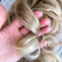 HAIR EXTENSIONS ELESSA - Натурални Екстеншъни Комплект от 200 грама Коса / 65 см Код С231, снимка 7 - Аксесоари за коса - 26308815