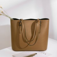 Дамска чанта Естествена кожа Brown 988, снимка 5 - Чанти - 40584964