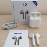 Безжични Слушалки i12 i7 i7s tws handsfree bluetooth andriod iPhone телефон, снимка 3 - Слушалки, hands-free - 27770077