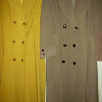 Елегантни дамски палта - жълто и бежово, размер 50-52,, снимка 5 - Палта, манта - 27944760