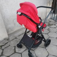 Детска количка Lorelli 2 в 1 STARLIGHT RED - ТОП състояние, снимка 3 - Детски колички - 43585592